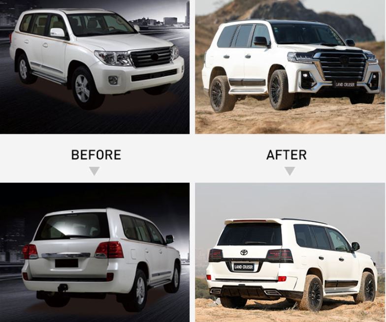 کیت کامل فیس لیفت تویوتا لندکروز 2008تا 2015...